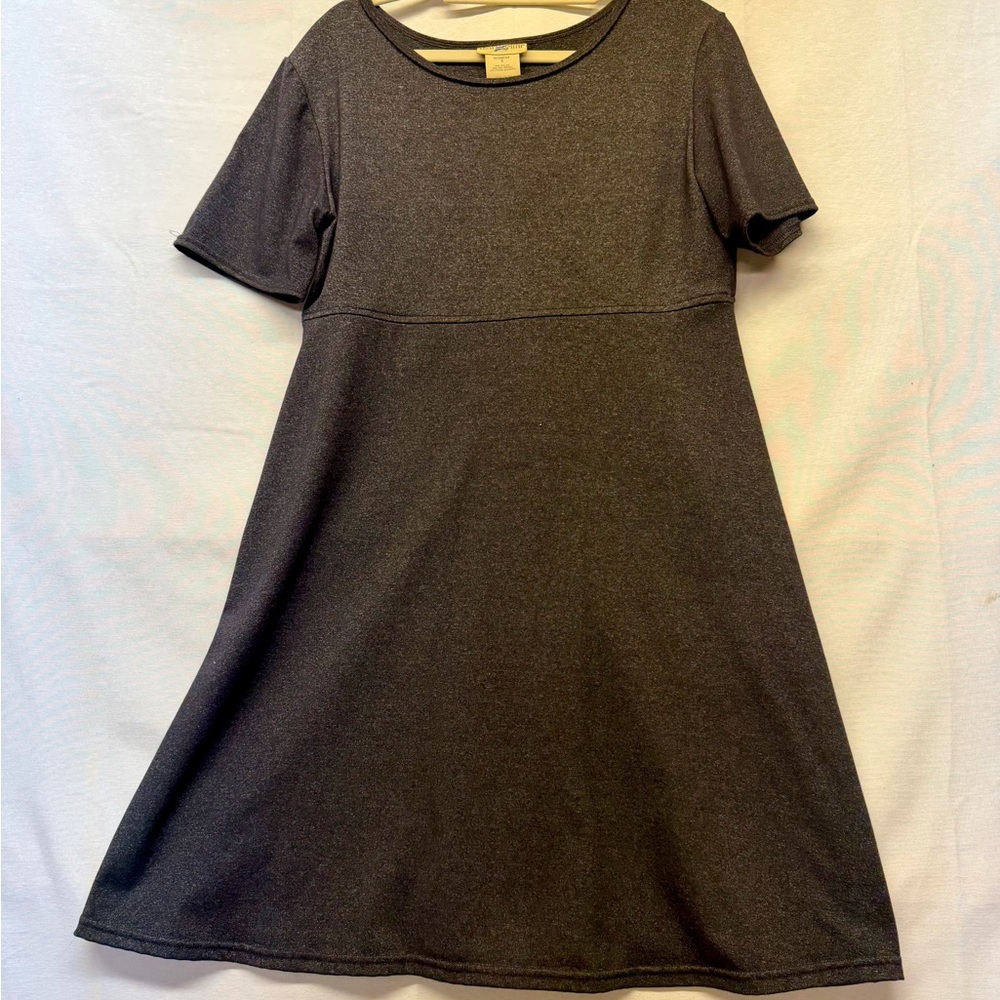 Travel Smith grey midi short-sleeve dress-Sz Small